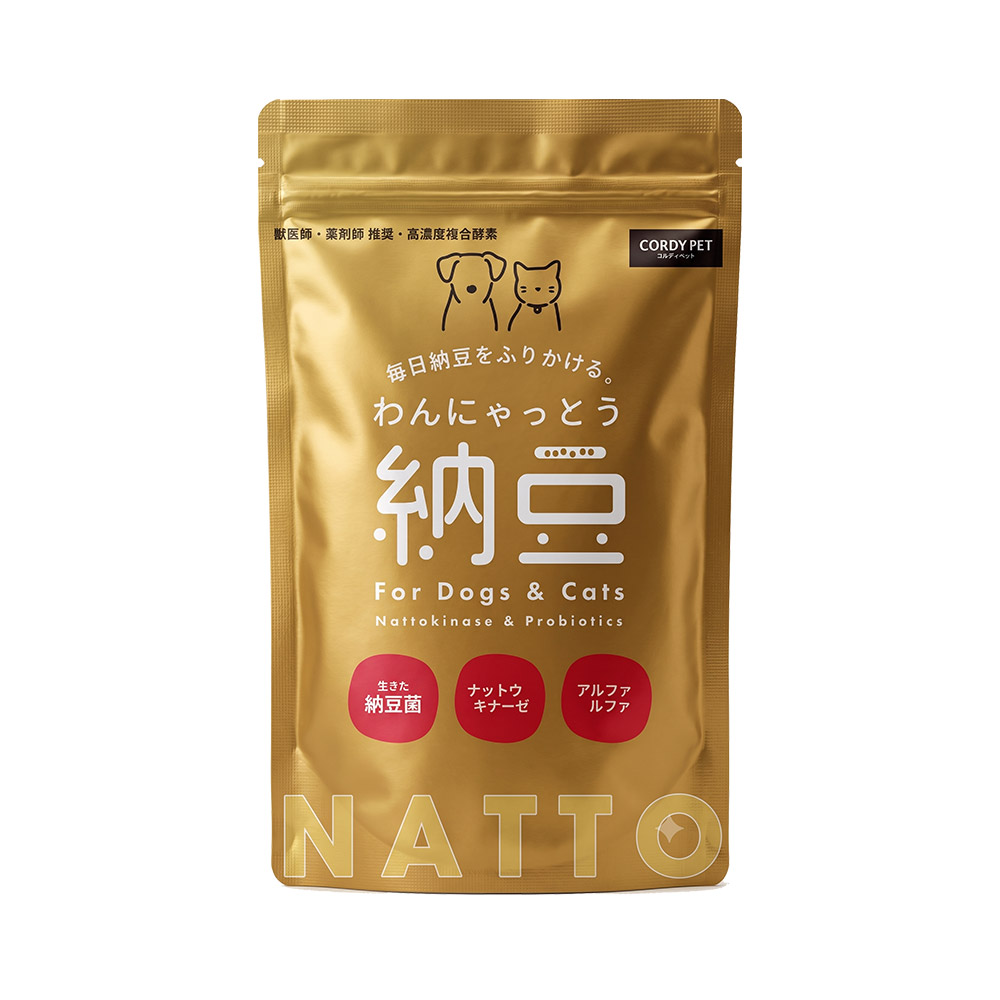 わんにゃっとう 生きた納豆菌をそのまま!腸内環境の健康維持に